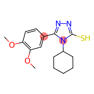 4-CYCLOHEXYL-5-(3,4-DIMETHOXY-PHENYL)-4H-[1,2,4]TRIAZOLE-3-THIOL