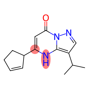 5-cyclopent-2-en-1-yl-3-(1-methylethyl)pyrazolo[1,5-a]pyrimidin-7(4H)-one