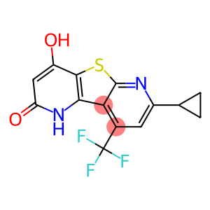7-cyclopropyl-4-hydroxy-9-(trifluoromethyl)pyrido[2',3':4,5]thieno[2,3-b]pyridin-2(1H)-one