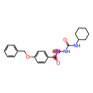 (CYCLOHEXYLAMINO)-N-((4-(PHENYLMETHOXY)PHENYL)CARBONYLAMINO)FORMAMIDE