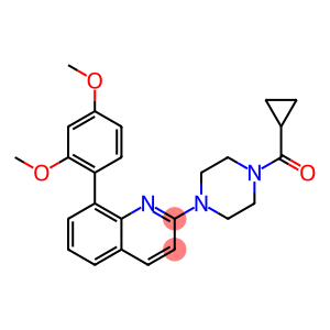 2-[4-(CYCLOPROPYLCARBONYL)PIPERAZIN-1-YL]-8-(2,4-DIMETHOXYPHENYL)QUINOLINE