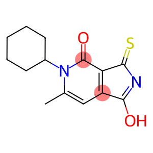 5-CYCLOHEXYL-1-HYDROXY-6-METHYL-3-THIOXO-3,5-DIHYDRO-4H-PYRROLO[3,4-C]PYRIDIN-4-ONE