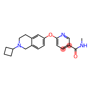 6-(2-CYCLOBUTYL-1,2,3,4-TETRAHYDRO-ISOQUINOLIN-6-YLOXY)-N-METHYL-NICOTINAMIDE