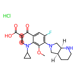 1-cyclopropyl-7-[(1S,6S)-2,8-diazabicyclo[4.3.0]non-8-yl]-6-fluoro-8-methoxy-4-oxo-quinoline-3-carboxylic acid hydrochloride