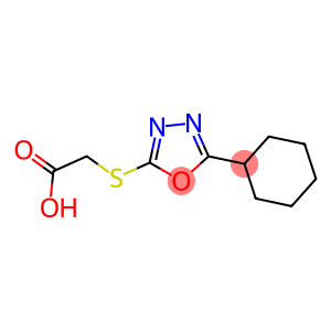 [(5-CYCLOHEXYL-1,3,4-OXADIAZOL-2-YL)SULFANYL]ACETIC ACID