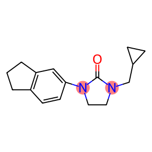 1-(CYCLOPROPYLMETHYL)-3-(2,3-DIHYDRO-1H-INDEN-5-YL)IMIDAZOLIDIN-2-ONE