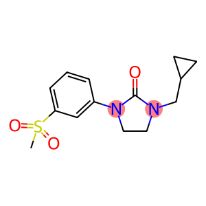 1-(CYCLOPROPYLMETHYL)-3-[3-(METHYLSULFONYL)PHENYL]IMIDAZOLIDIN-2-ONE