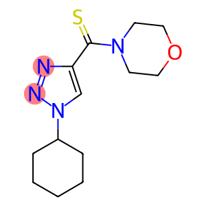 4-[(1-CYCLOHEXYL-1H-1,2,3-TRIAZOL-4-YL)CARBONOTHIOYL]MORPHOLINE