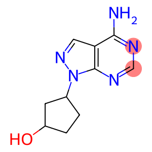 CYCLOPENTANOL, 3-(4-AMINO-1H-PYRAZOLO[3,4-D]PYRIMIDIN-1-YL)-