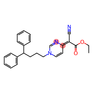 4-[Cyano(ethoxycarbonyl)methylene]-1,4-dihydro-1-(4,4-diphenylbutyl)pyrimidine