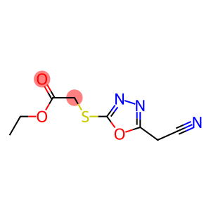 [(5-Cyanomethyl-1,3,4-oxadiazol-2-yl)thio]acetic acid ethyl ester