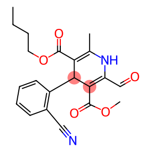 4-(2-Cyano-phenyl)-2-formyl-6-methyl-1,4-dihydropyridine-3,5-dicarboxylic acid 3-methyl 5-butyl ester