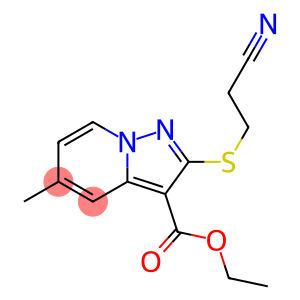 2-[(2-Cyanoethyl)thio]-5-methylpyrazolo[1,5-a]pyridine-3-carboxylic acid ethyl ester