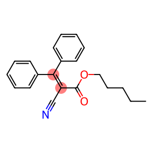 2-Cyano-3,3-diphenylpropenoic acid pentyl ester