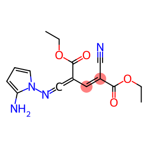 2-Cyano-4-[amino(pyrrolizino)methylene]-2-pentenedioic acid diethyl ester