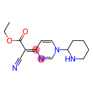 4-[Cyano(ethoxycarbonyl)methylene]-1,4-dihydro-1-(2-piperidinyl)pyrimidine