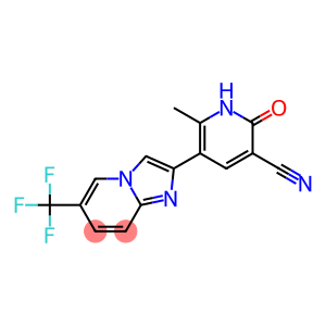 2-[(3-Cyano-6-methyl-1,2-dihydro-2-oxopyridin)-5-yl]-6-(trifluoromethyl)imidazo[1,2-a]pyridine