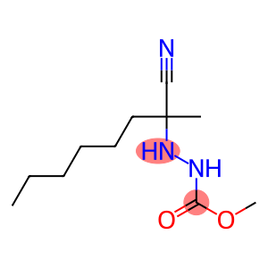 2-(1-Cyano-1-methylheptyl)hydrazine-1-carboxylic acid methyl ester