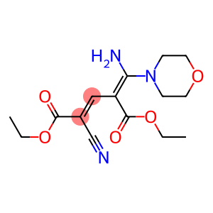 2-Cyano-4-[amino(morpholino)methylene]-2-pentenedioic acid diethyl ester