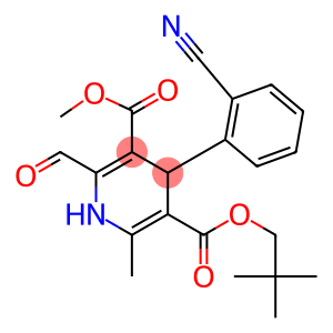 4-(2-Cyano-phenyl)-2-formyl-6-methyl-1,4-dihydropyridine-3,5-dicarboxylic acid 3-methyl 5-neopentyl ester