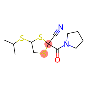 2-Cyano-2-(1-pyrrolidinylcarbonyl)-5-isopropylthio-1,3-dithiolane