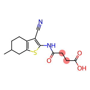 4-[(3-cyano-6-methyl-4,5,6,7-tetrahydro-1-benzothien-2-yl)amino]-4-oxobutanoic acid