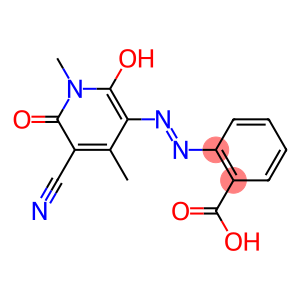 2-[(5-cyano-2-hydroxy-1,4-dimethyl-6-oxo-1,6-dihydro-3-pyridinyl)diazenyl]benzoic acid