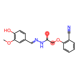 2-(2-cyanophenoxy)-N'-(4-hydroxy-3-methoxybenzylidene)acetohydrazide