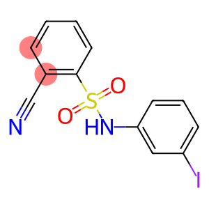 2-cyano-N-(3-iodophenyl)benzene-1-sulfonamide