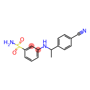 3-{[1-(4-cyanophenyl)ethyl]amino}benzene-1-sulfonamide