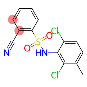 2-cyano-N-(2,6-dichloro-3-methylphenyl)benzene-1-sulfonamide