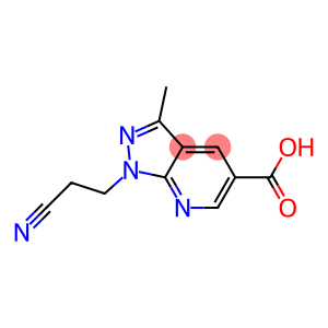 1-(2-cyanoethyl)-3-methyl-1H-pyrazolo[3,4-b]pyridine-5-carboxylic acid