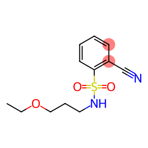 2-cyano-N-(3-ethoxypropyl)benzenesulfonamide