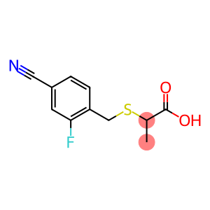 2-[(4-cyano-2-fluorobenzyl)thio]propanoic acid