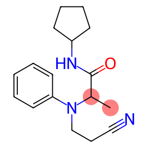 2-[(2-cyanoethyl)(phenyl)amino]-N-cyclopentylpropanamide