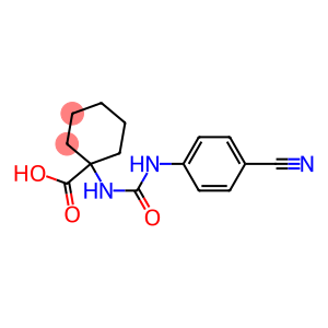 1-({[(4-cyanophenyl)amino]carbonyl}amino)cyclohexanecarboxylic acid