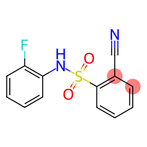 2-cyano-N-(2-fluorophenyl)benzenesulfonamide