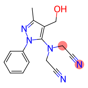 2-[(cyanomethyl)[4-(hydroxymethyl)-3-methyl-1-phenyl-1H-pyrazol-5-yl]amino]acetonitrile