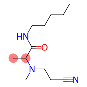 2-[(2-cyanoethyl)(methyl)amino]-N-pentylpropanamide