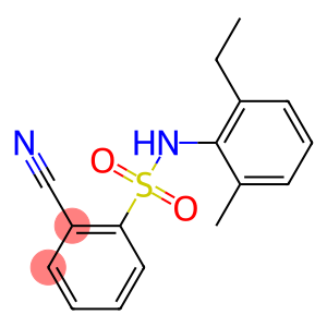 2-cyano-N-(2-ethyl-6-methylphenyl)benzene-1-sulfonamide