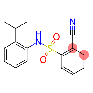 2-cyano-N-[2-(propan-2-yl)phenyl]benzene-1-sulfonamide