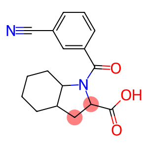 1-[(3-cyanophenyl)carbonyl]-octahydro-1H-indole-2-carboxylic acid