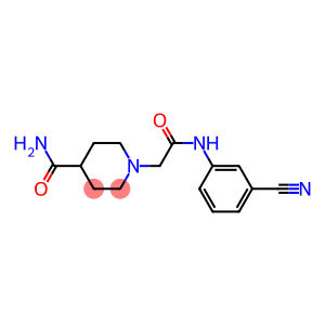 1-{[(3-cyanophenyl)carbamoyl]methyl}piperidine-4-carboxamide