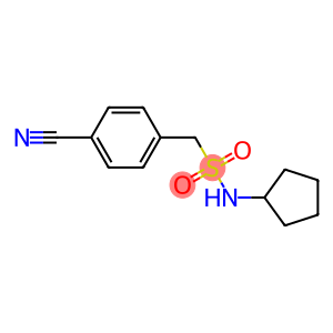 1-(4-cyanophenyl)-N-cyclopentylmethanesulfonamide