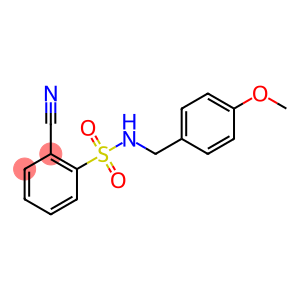 2-cyano-N-[(4-methoxyphenyl)methyl]benzene-1-sulfonamide