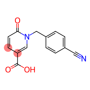 1-[(4-cyanophenyl)methyl]-6-oxo-1,6-dihydropyridine-3-carboxylic acid