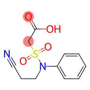 2-[(2-cyanoethyl)(phenyl)sulfamoyl]acetic acid