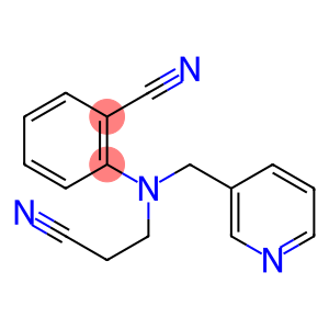 2-[(2-cyanoethyl)(pyridin-3-ylmethyl)amino]benzonitrile