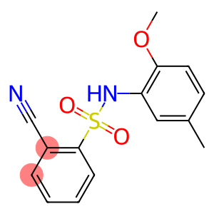 2-cyano-N-(2-methoxy-5-methylphenyl)benzene-1-sulfonamide