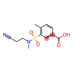 3-[(2-cyanoethyl)(methyl)sulfamoyl]-4-methylbenzoic acid